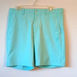 PGA Tour NWOT Men's Golf Shorts With Tee Pocket Size 34 Heathered Sea Foam Green